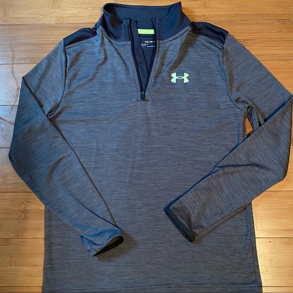 Boys Under Armour half zip long sleeve
